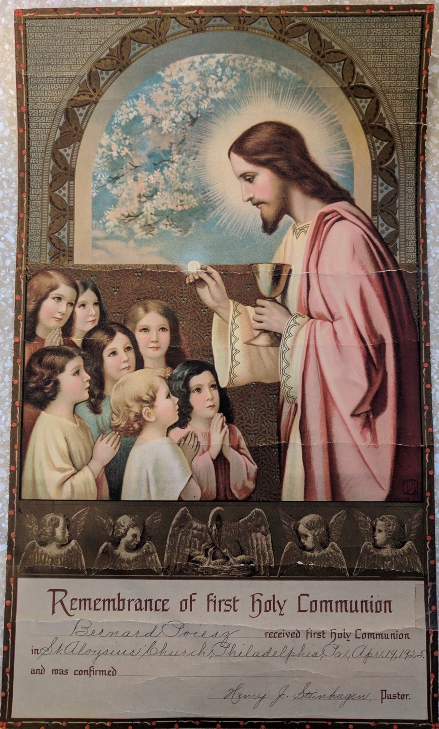 Remembrance Bernard Communion