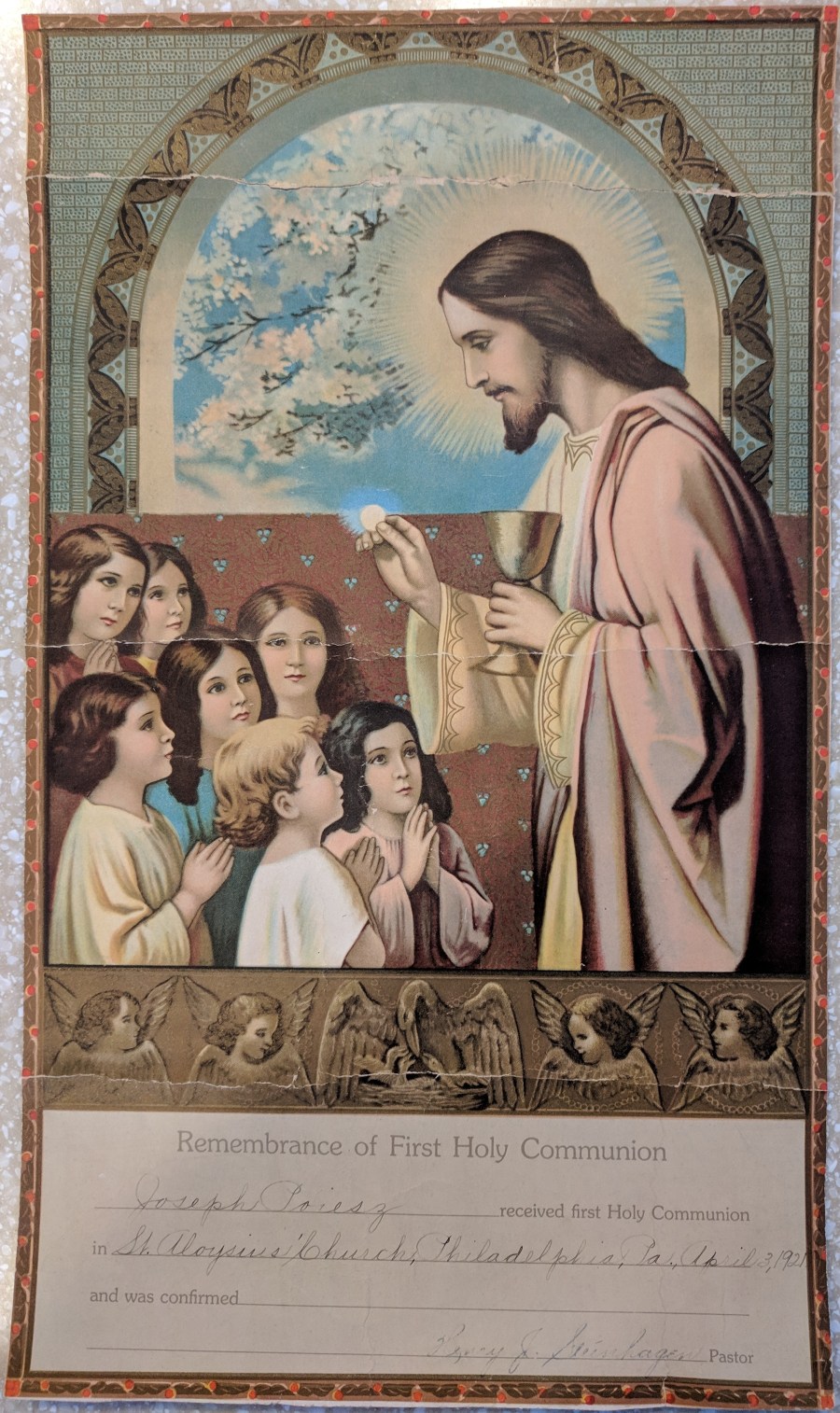 Remembrance Joseph Communion