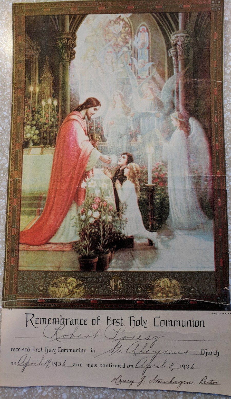 Remembrance Robert Communion